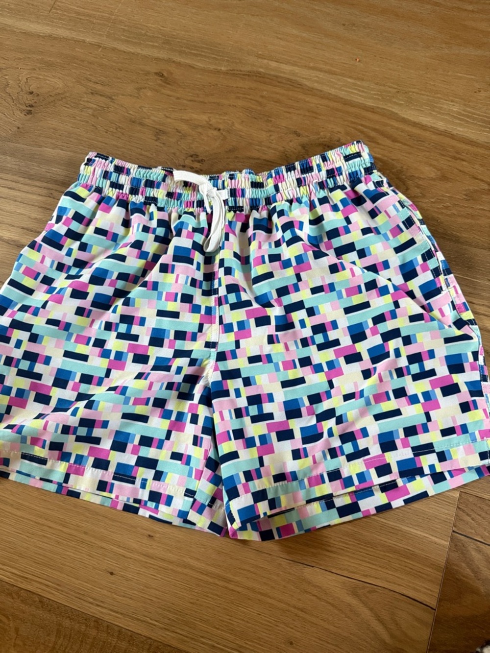 chubbies Multi-Color Geometric Block Swim Trunks